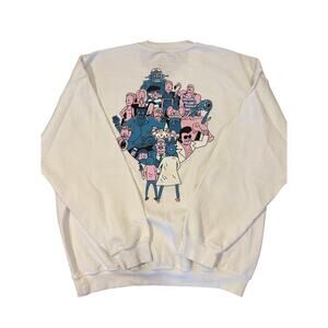 2017 Rick & Morty White crewneck Rick mobile exclusive